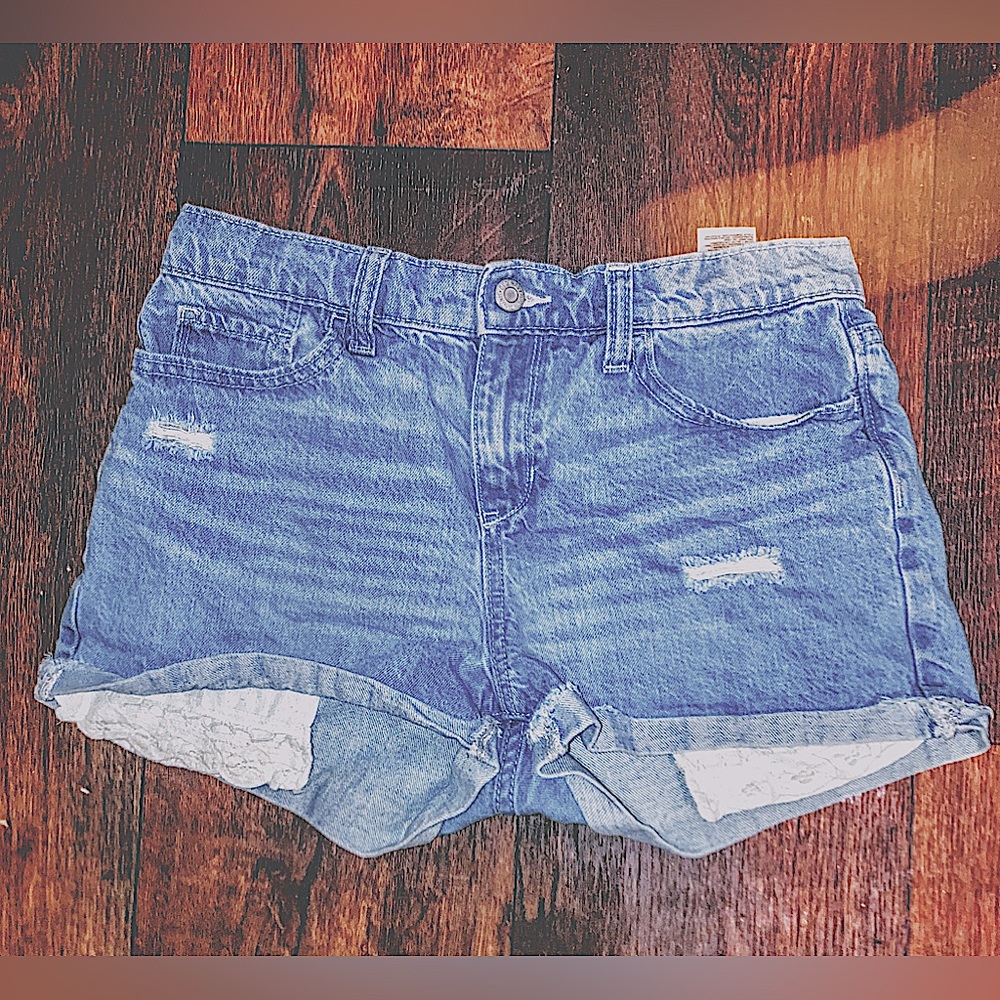 Light Wash Jean Shorts